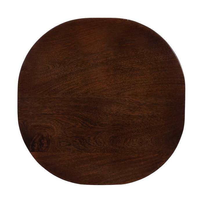 Mesita Marrón Oscuro Madera de Mango 50 X 50 X 55 cm