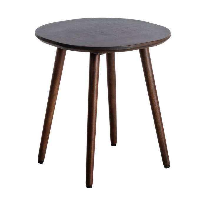 Mesita Marrón Oscuro Madera de Mango 50 X 50 X 55 cm