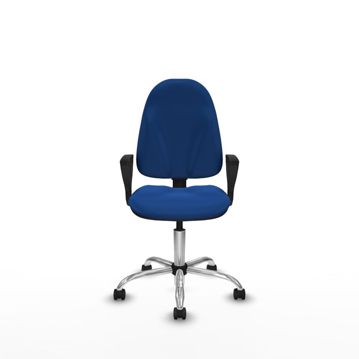 PIQUERAS Y CRESPO Silla de oficina Algarra Azul con Mecanismo de Doble Maneta