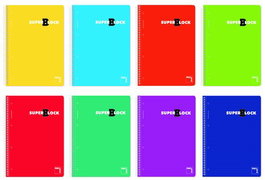 Bloc Pacsa Superbloc Micro.Tapa Extra A4 160H Cuadric.5X5 60G Surtido (8 Col.) (Set de 4)