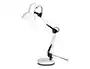 Q-Connect Lámpara de Escritorio Polaris Metálica Blanca con Brazo Articulado de 3 Puntos e Interruptor