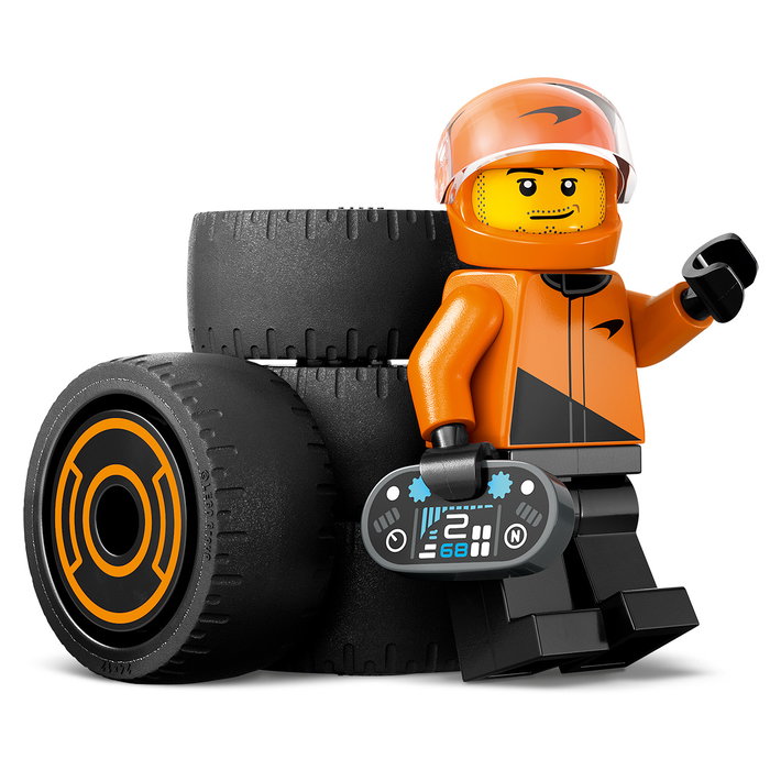 LEGO 60442 Coche de carreras McLaren con piloto de F1 Juguete para niños a partir de 6 años