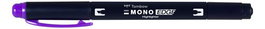 TOMBOW Marcador Fluor Mono Edge Doble Punta Morado (Set de 4)