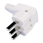 FNP Clavija bipolar para cocina 25A 250V Blanca con toma de tierra lateral