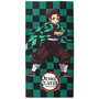 CERDÁ Toalla Demon Slayer Kimetsu no Yaiba de microfibra 70x140 cm 100% poliéster