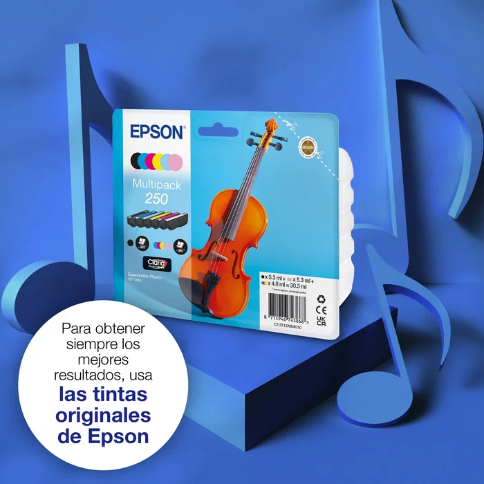 Epson Multipack 250 Violin Claria Photo HD de 6 Colores
