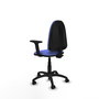 PIQUERAS Y CRESPO Silla de oficina Aýna Azul claro con brazos 2D