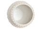 DKD Home Decor Jarrón de Cemento Blanco con Relieve