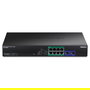 TRENDnet TPE-1020SB Switch Web Smart Gigabit de 8 Puertos con 2 SFP y PoE++ de 180W, 10 Puertos Total, Montaje en Rack 1U, No Administrado con VLAN, QoS y Jumbo Frames