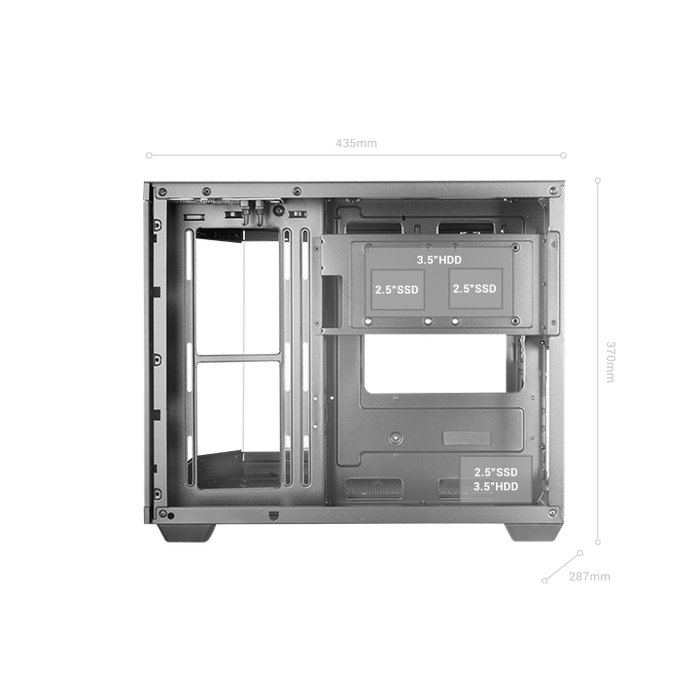 Mars Gaming MC3TCOREM Caja de Ordenador Gaming MicroATX con Triple Cristal Templado, Estructura Doble Cámara y Compatible con Rear-Connection Motherboards Mars Gaming MC3TCOREM Caja de Ordenador Gaming MicroATX con Triple Cristal Templado, Estructura Doble Cámara y Compatible con Rear-Connection Motherboards
