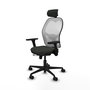 PIQUERAS Y CRESPO Silla de oficina Jorquera Negro/Blanco