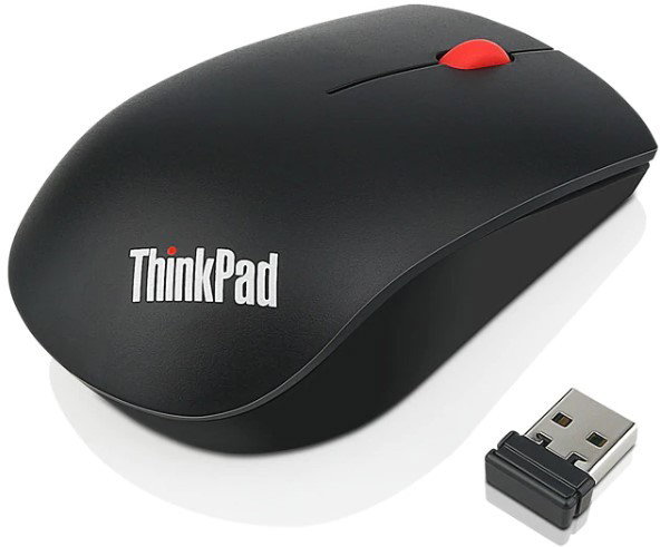 Lenovo ThinkPad Essential Wireless Mouse - Ratón Inalámbrico Láser 1200 DPI Negro
