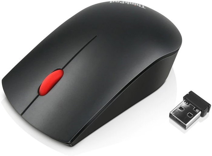 Lenovo ThinkPad Essential Wireless Mouse - Ratón Inalámbrico Láser 1200 DPI Negro