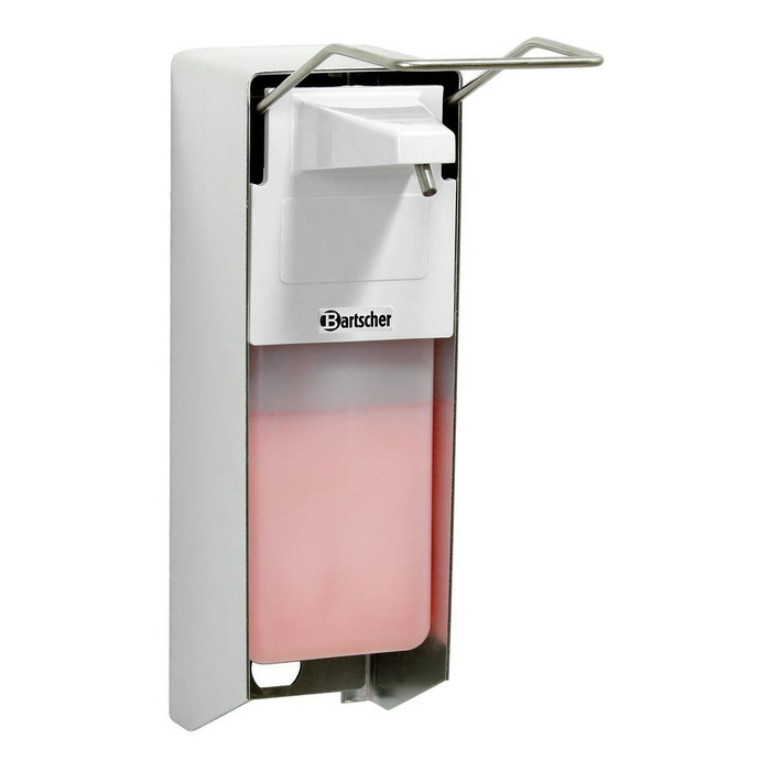 Bartscher Dispensador de jabón PS 0,9L-W 850008 plata de 0,9 l Bartscher Dispensador de jabón PS 0,9L-W 850008 plata de 0,9 l