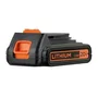 Black + Decker Taladro Inalámbrico Sin Escobillas de 18 V Litio BL186K1B2-QW con 2 Baterías 2 Ah y Cargador