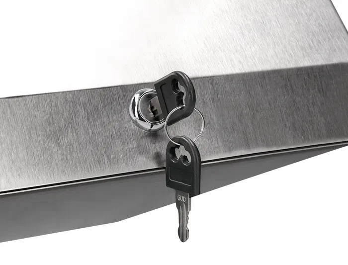 Q-connect Dispensador de Toallitas de Papel Acero Inoxidable 283x100x365 mm