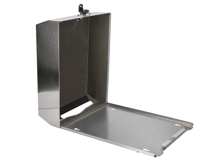 Q-connect Dispensador de Toallitas de Papel Acero Inoxidable 283x100x365 mm