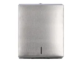 Q-connect Dispensador de Toallitas de Papel Acero Inoxidable 283x100x365 mm