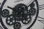 DKD Home Decor Reloj de Pared Loft Gris Oscuro Negro 8 x 55 x 54 cm