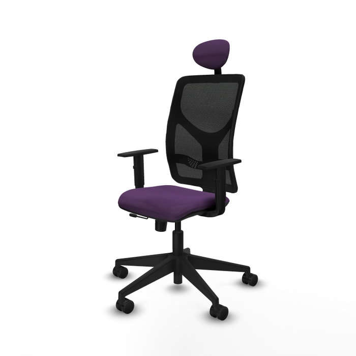 PIQUERAS Y CRESPO Silla de oficina Motilla con mecanismo Sincro/Traslack Morado y Negro PIQUERAS Y CRESPO Silla de oficina Motilla con mecanismo Sincro/Traslack Morado y Negro