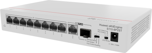 HUAWEI eKit S110 Switch Gestionable 8x10/100/1000BASE-T PoE+ 1xGE SFP 1x10/100/1000BASE-T AC HUAWEI eKit S110 Switch Gestionable 8x10/100/1000BASE-T PoE+ 1xGE SFP 1x10/100/1000BASE-T AC