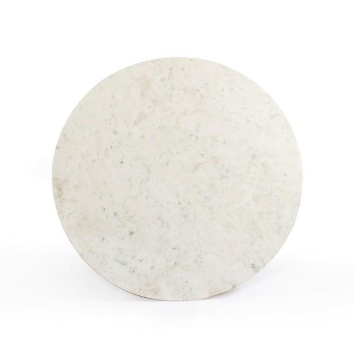 DKD Home Decor Mesa Comedor Moderno Blanco Cobrizo Marmol Metal 110 x 76 x 110 cm DKD Home Decor Mesa Comedor Moderno Blanco Cobrizo Marmol Metal 110 x 76 x 110 cm
