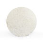 DKD Home Decor Mesa Comedor Moderno Blanco Cobrizo Marmol Metal 110 x 76 x 110 cm