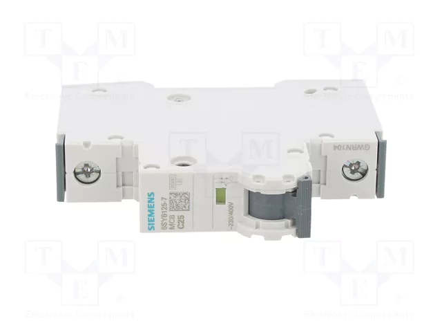 SIEMENS 5SY6125-7 Interruptor magnetotérmico 25A 1P 6kA SIEMENS 5SY6125-7 Interruptor magnetotérmico 25A 1P 6kA