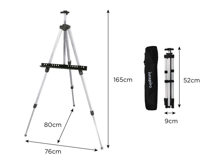 Innspiro Caballete plegable aluminio 165 cm Innspiro Caballete plegable aluminio 165 cm