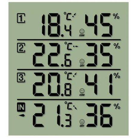 Bresser 7000020CM3000 Temeo Hygro Quadro Estación Meteorológica Electrónica Digital Negra y Blanca