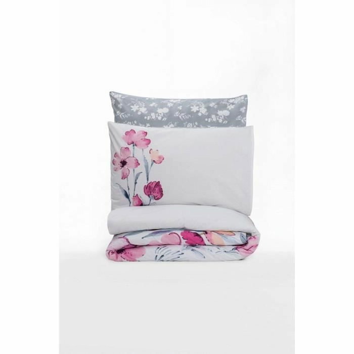 Aucune Juego de cama Gris con funda nórdica y 2 fundas de almohada Aucune Juego de cama Gris con funda nórdica y 2 fundas de almohada