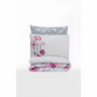 Aucune Juego de cama Gris con funda nórdica y 2 fundas de almohada