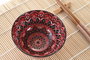 DKD Home Decor Sushi Set 16 Piezas Mandala Fucsia en Bambú y Gres