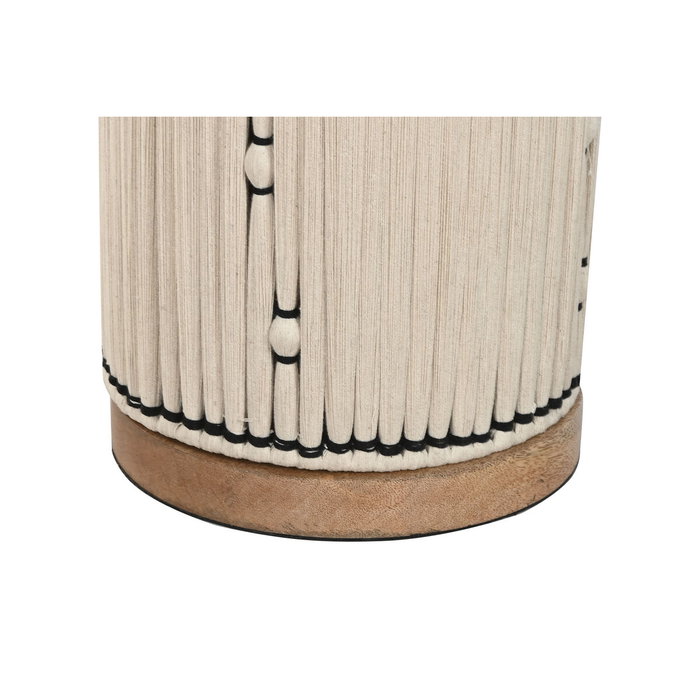 DKD Home Decor Lámpara de Pie Algodón y Rafia Nudo Natural Crudo