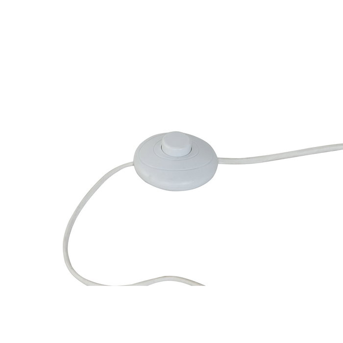 DKD Home Decor Lámpara de Pie Algodón y Rafia Nudo Natural Crudo