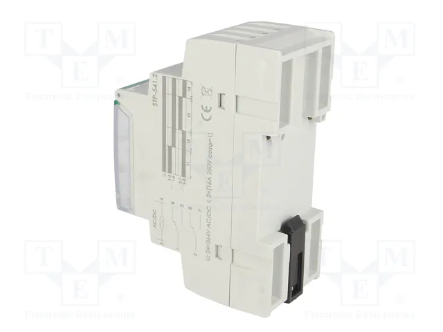 F&F Relé de tiempo DPDT para raíl DIN 24÷264VAC/VDC