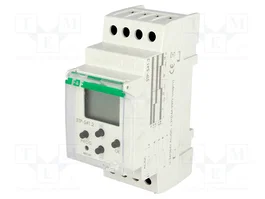 F&F Relé de tiempo DPDT para raíl DIN 24÷264VAC/VDC