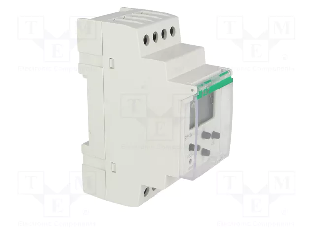 F&F Relé de tiempo DPDT para raíl DIN 24÷264VAC/VDC