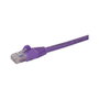 StarTech Cable de Red Cat6 UTP de 5m Púrpura con Conectores RJ45 sin Enganches
