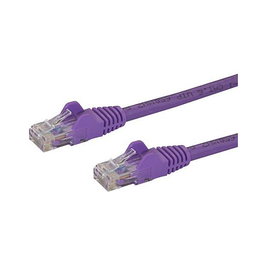 StarTech Cable de Red Cat6 UTP de 5m Púrpura con Conectores RJ45 sin Enganches