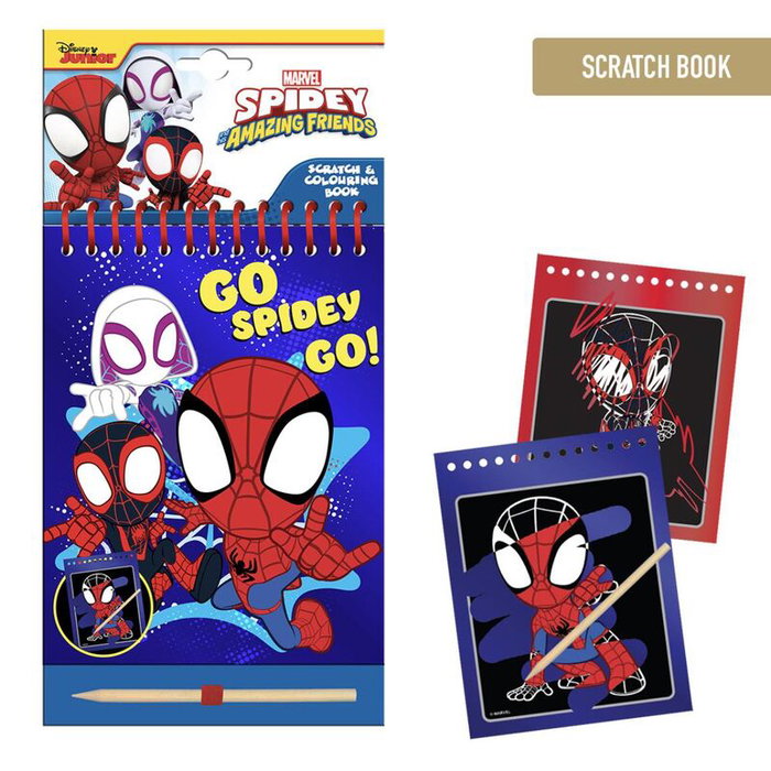 Cerdá Set De Papelería Scratch Book Spidey Amazing Friends Marvel Azul Cerdá Set De Papelería Scratch Book Spidey Amazing Friends Marvel Azul