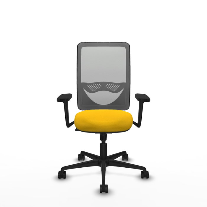 PIQUERAS Y CRESPO Silla de oficina Zulema con Mecanismo Sincro, Amarillo y Gris PIQUERAS Y CRESPO Silla de oficina Zulema con Mecanismo Sincro, Amarillo y Gris