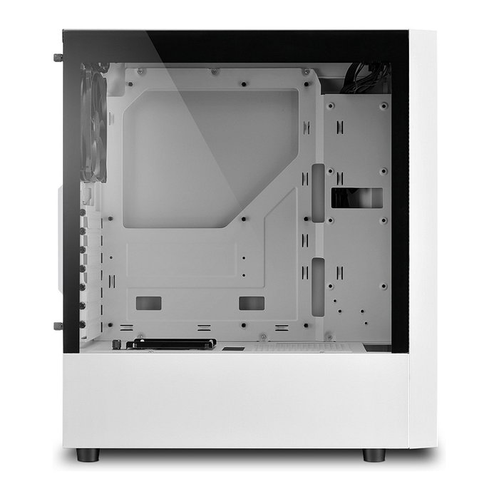 Sharkoon RGB Slider Midi Tower Blanco con Iluminación RGB para PC ATX, micro ATX, Mini-ITX Juego