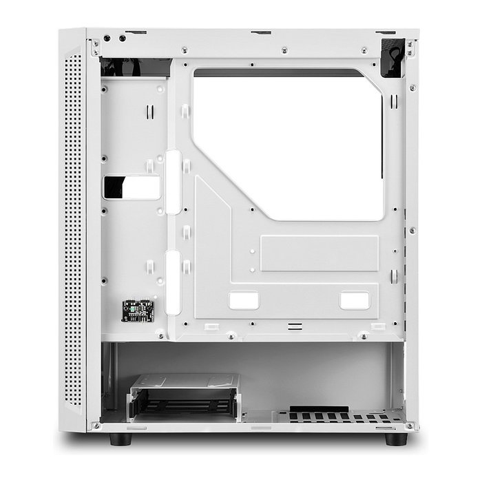 Sharkoon RGB Slider Midi Tower Blanco con Iluminación RGB para PC ATX, micro ATX, Mini-ITX Juego