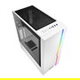 Sharkoon RGB Slider Midi Tower Blanco con Iluminación RGB para PC ATX, micro ATX, Mini-ITX Juego