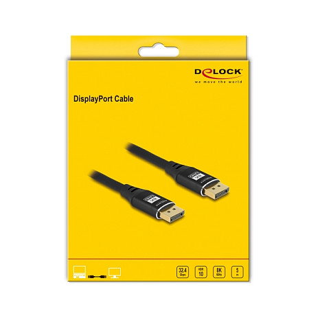 DeLOCK Cable DisplayPort 8K 60 Hz 5m Negro Metal DeLOCK Cable DisplayPort 8K 60 Hz 5m Negro Metal