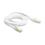 DeLOCK Cable de parche RJ45 Cat.8.1 U/FTP plano 2 m blanco