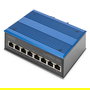 Digitus ASSMANN DN-650106 Switch Industrial de 8 Puertos Fast Ethernet (10/100) Unmanaged + 1 RJ45 Uplink, Metal para Montaje en Pared y Carril DIN
