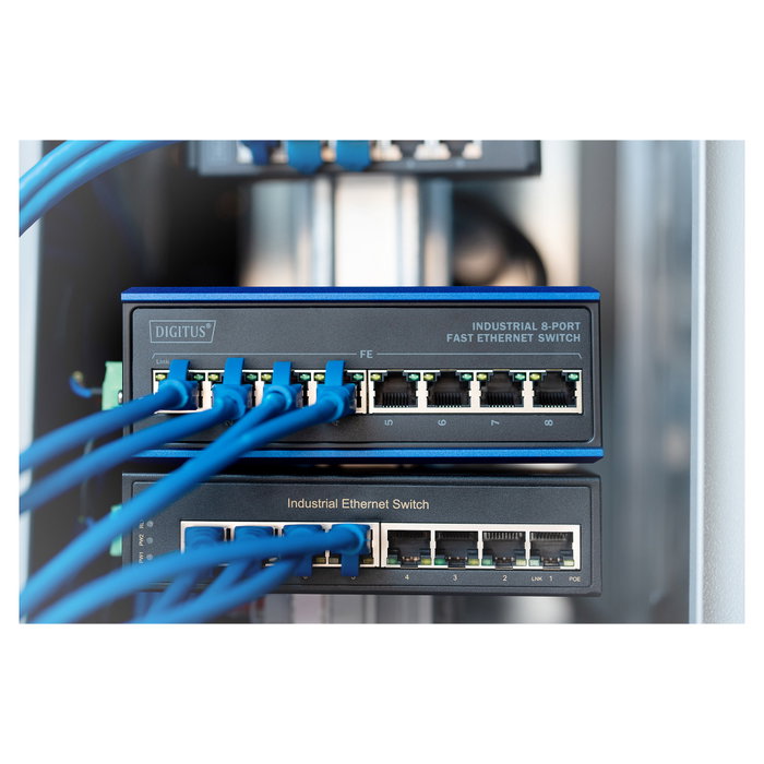 Digitus DN-650106 Switch Industrial de 8 Puertos Fast Ethernet
