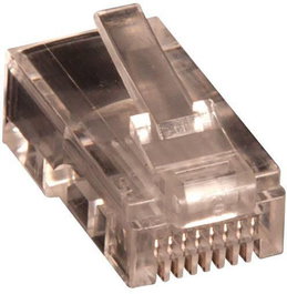 Lanview Conector RJ45 UTP Cat5e para conductor sólido AWG 24-26, paquete de 10 unidades